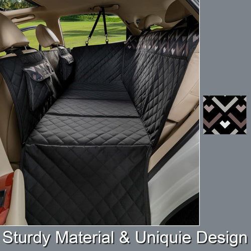 Car Seat Cover for Dogs with Hard Bottom as a Hammock Bridge for Pets Travel