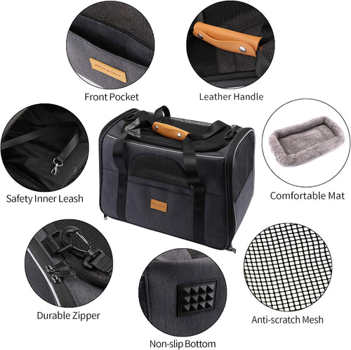 Portable Pet Carrier Bag for Cats and Small Dogs